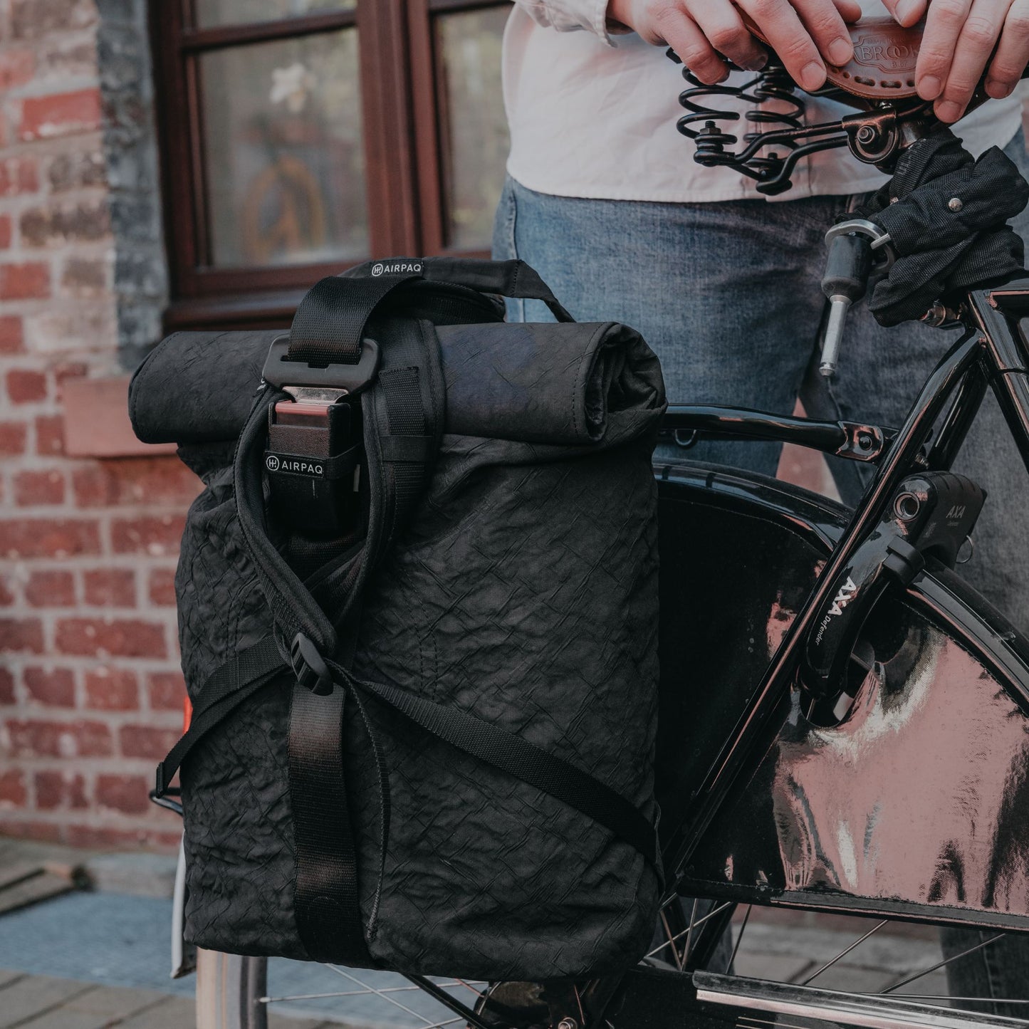Rolltop BIQ + Fahrradhaken