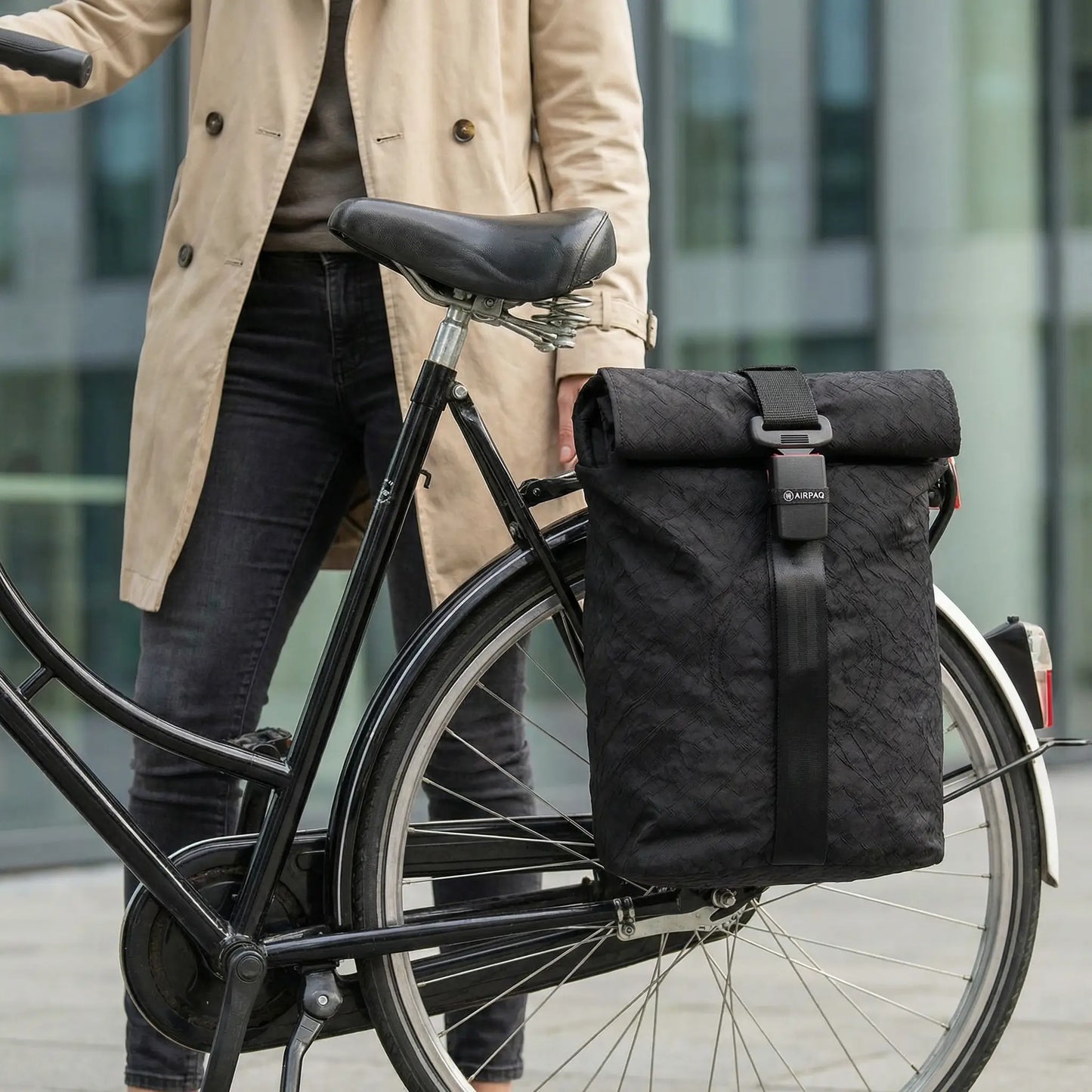 Rolltop + Fahrradhaken
