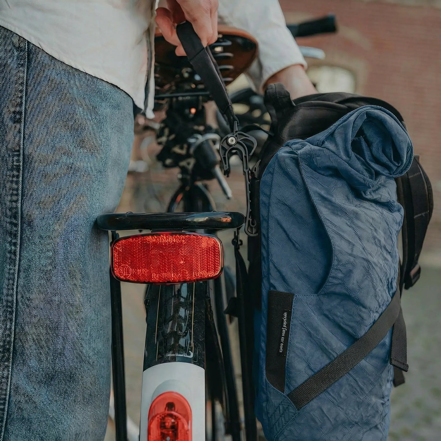 Rolltop BIQ + Fahrradhaken