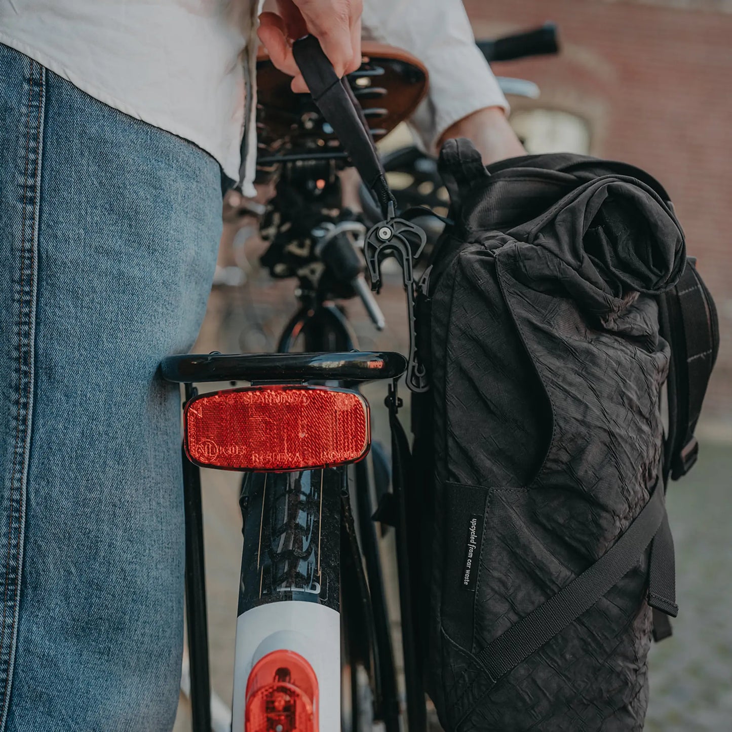 Rolltop BIQ + Fahrradhaken