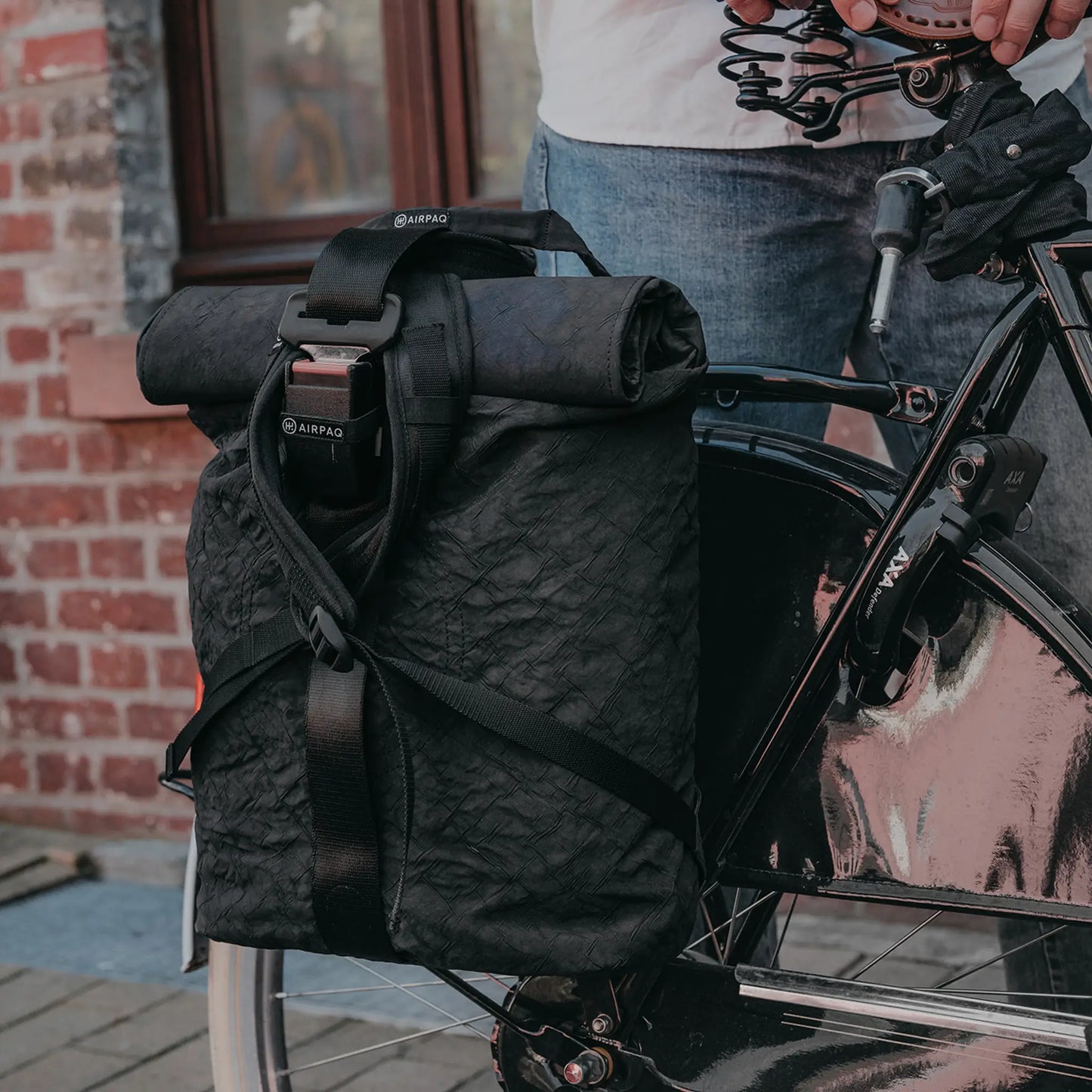 Rolltop BIQ + Fahrradhaken