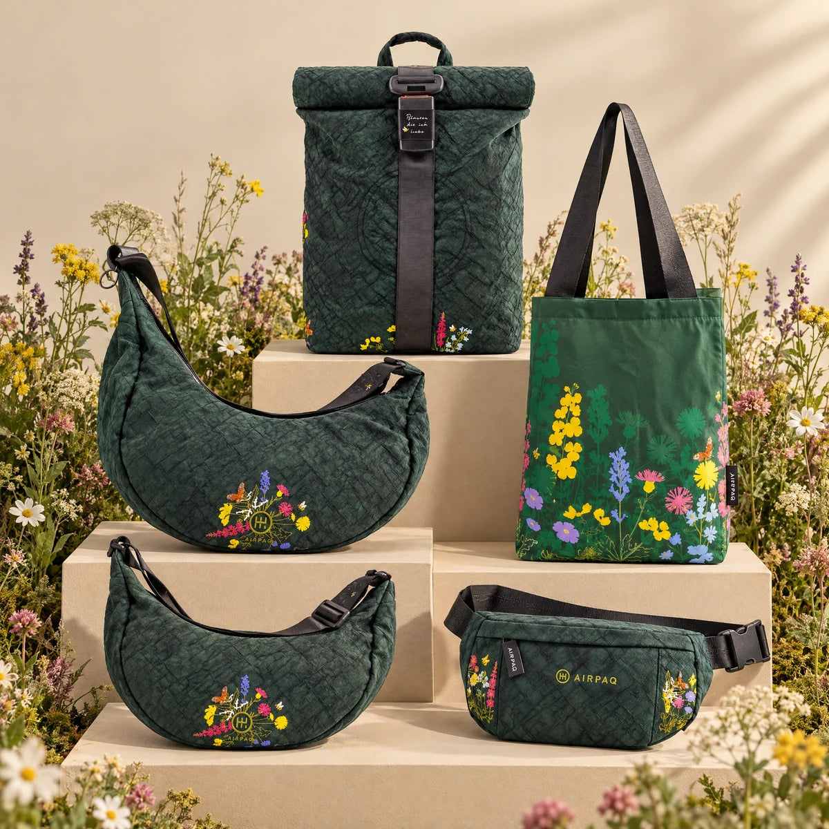 Die fünf Taschen der Robinga-Edition Auflage 2 als Gruppe